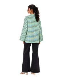 Pineapple Printed Short Tunic With Neck Band