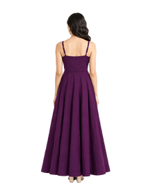 Plum Purple Strappy Maxi Dress