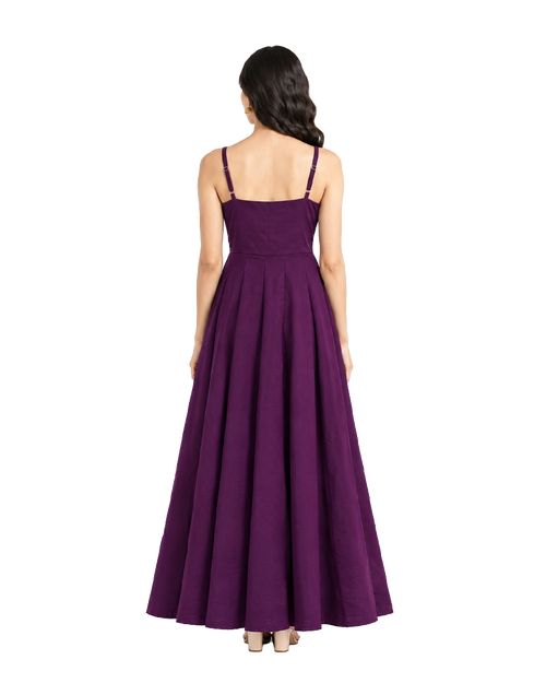 Plum Purple Strappy Maxi Dress
