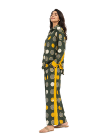 Dual-Cotton Polka & Mandala Co-ord Set