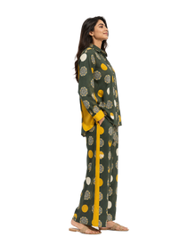 Dual-Cotton Polka & Mandala Co-ord Set